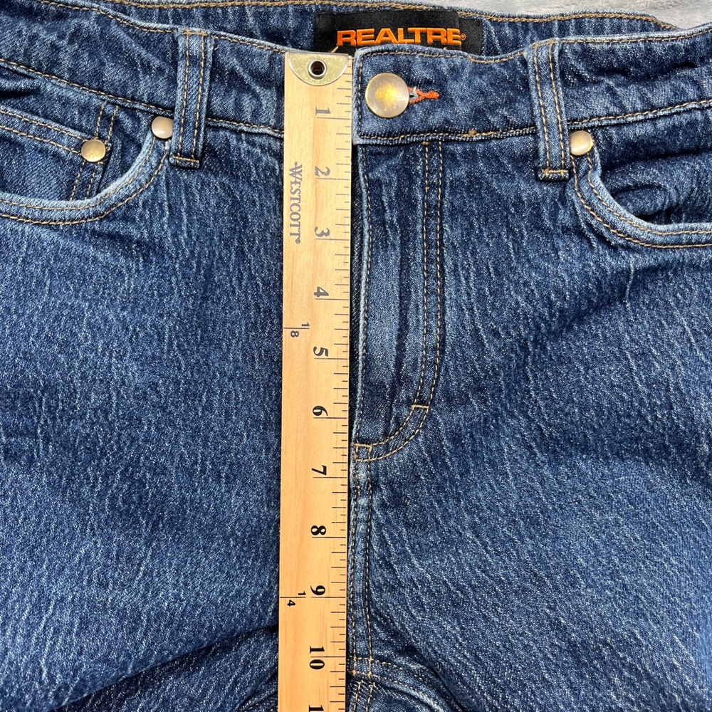 Realtree Flannel Lined Jeans Mens Blue Straight Leg Insulated Denim 32x32 - Picture 11 of 13